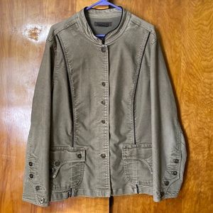 Corduroy button up jacket, 2x